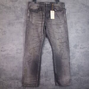 PRPS Barracuda Selvedge Denim Jeans Pants Mens 36 Distressed Black